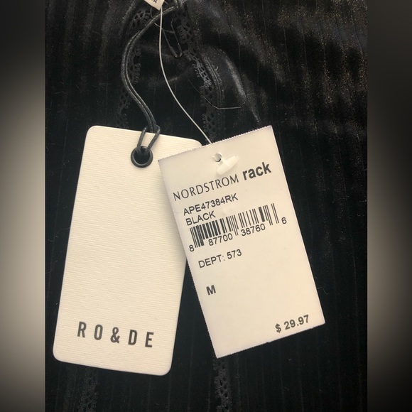 Brand New Nordstrom Rack Black Velvet Tank Top - Picture 5 of 10